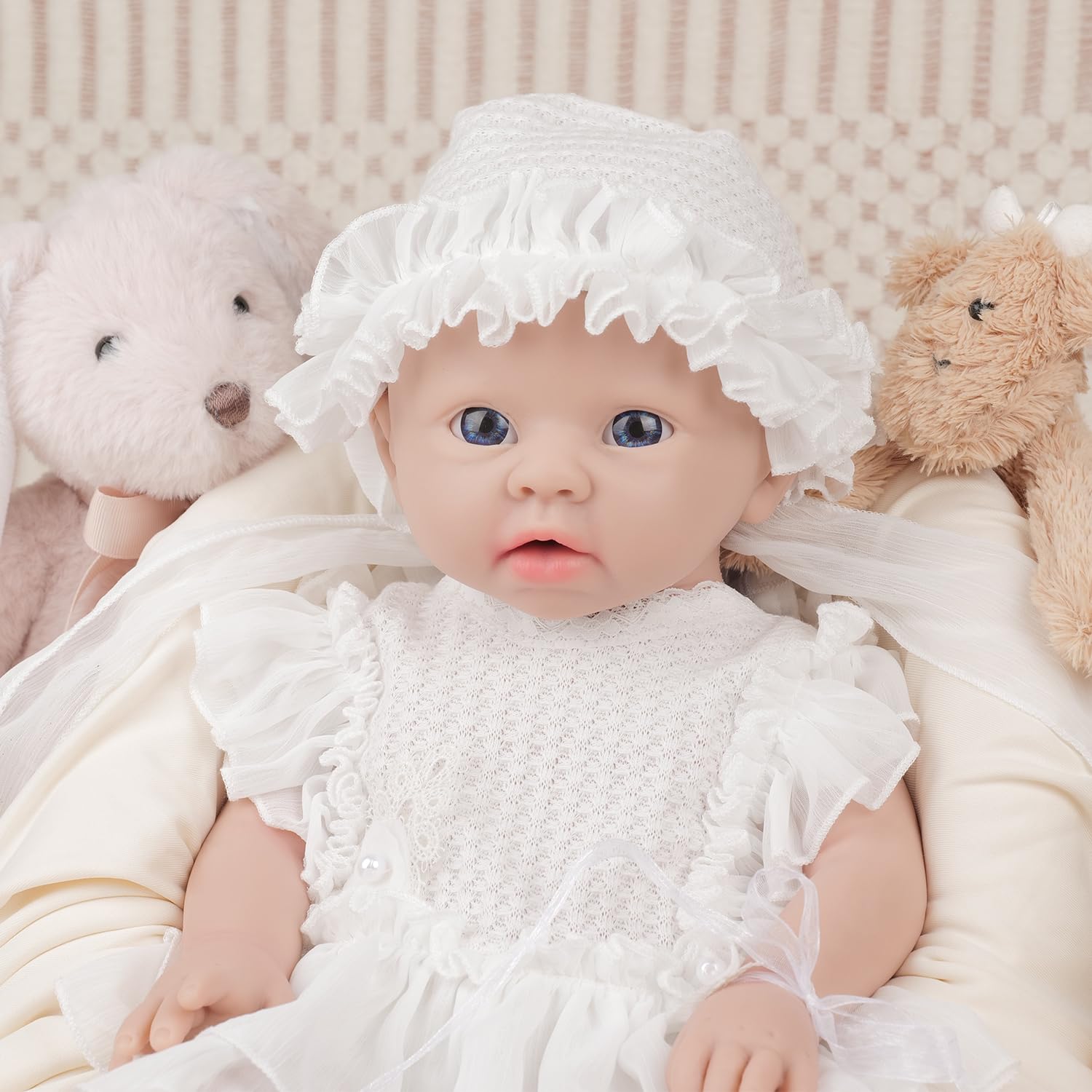 19 inch Full Body Silicone Reborn Baby Doll Girl Newborn Realistic Babies infant Handmade for Kids Children Christmas Birthday Gift